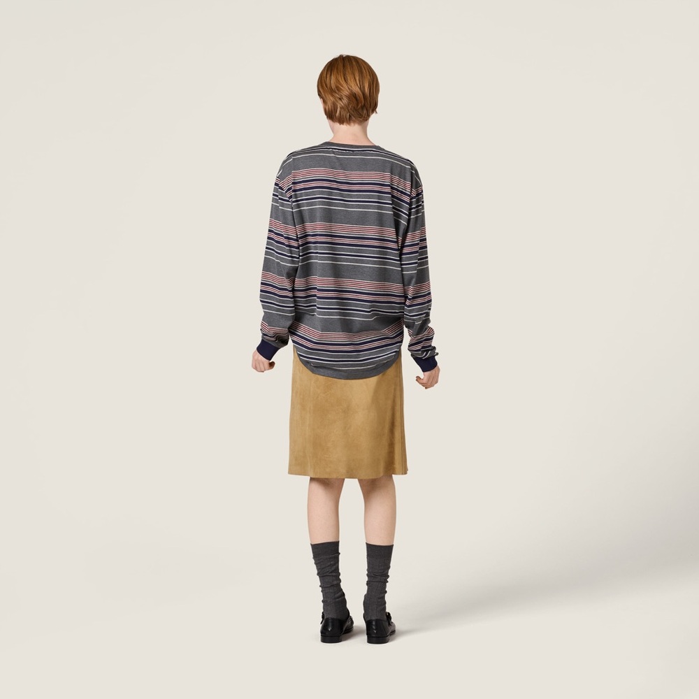 Miu Miu Striped jersey T-shirt - Picture 7 of 7